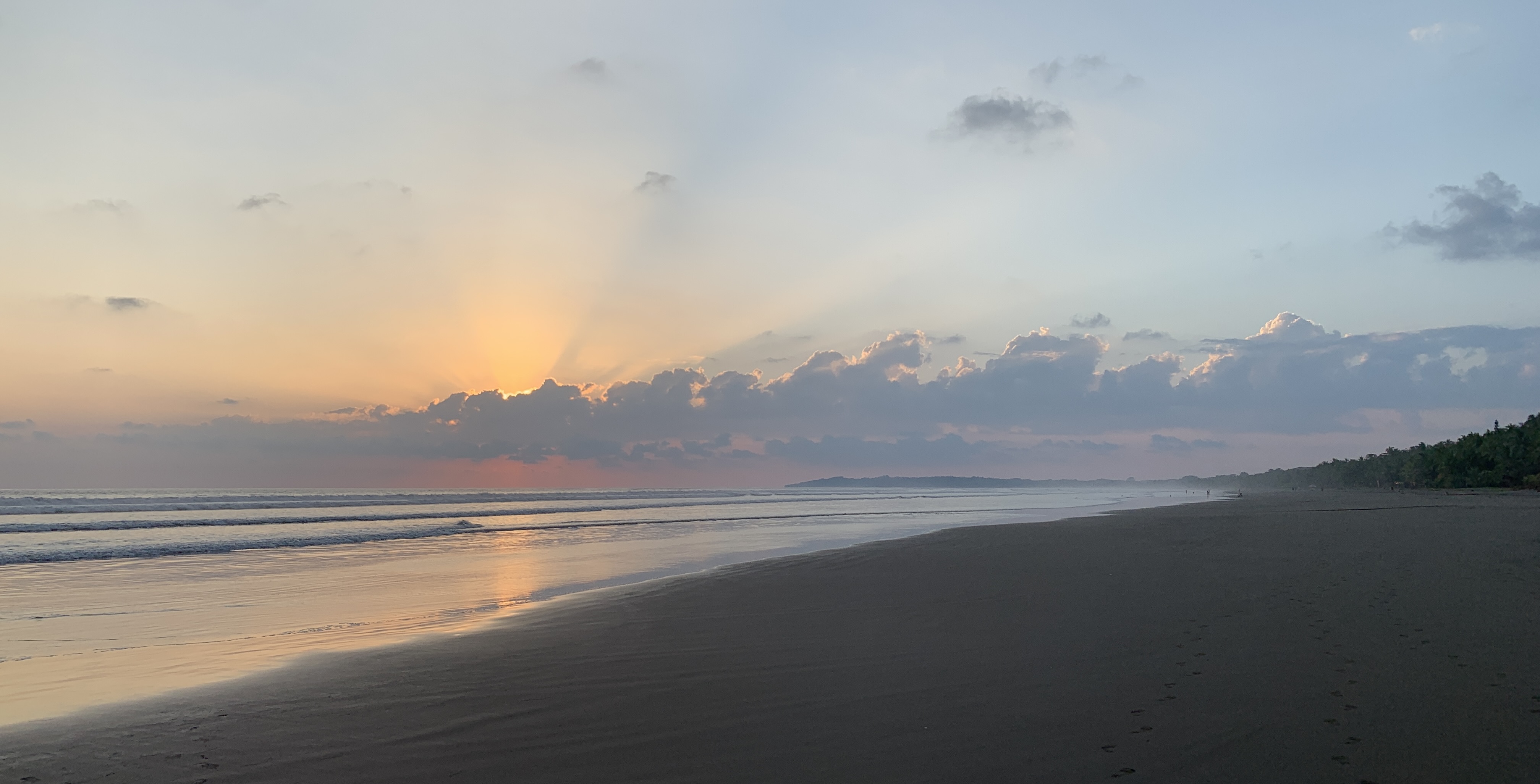 Sunset at Playa Esterillos Costa Rica