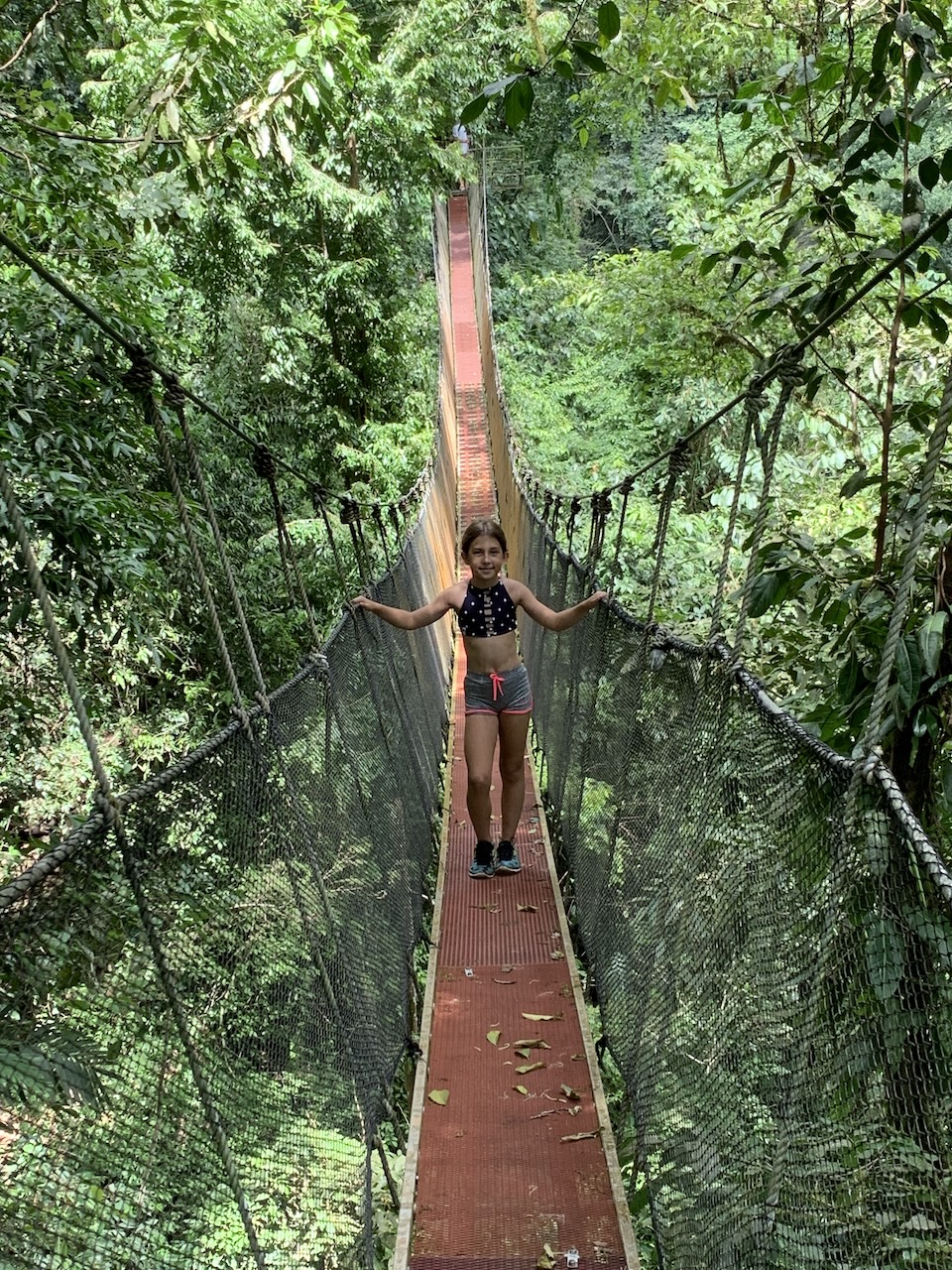 Hanging bridge canopy tour Costa Rica