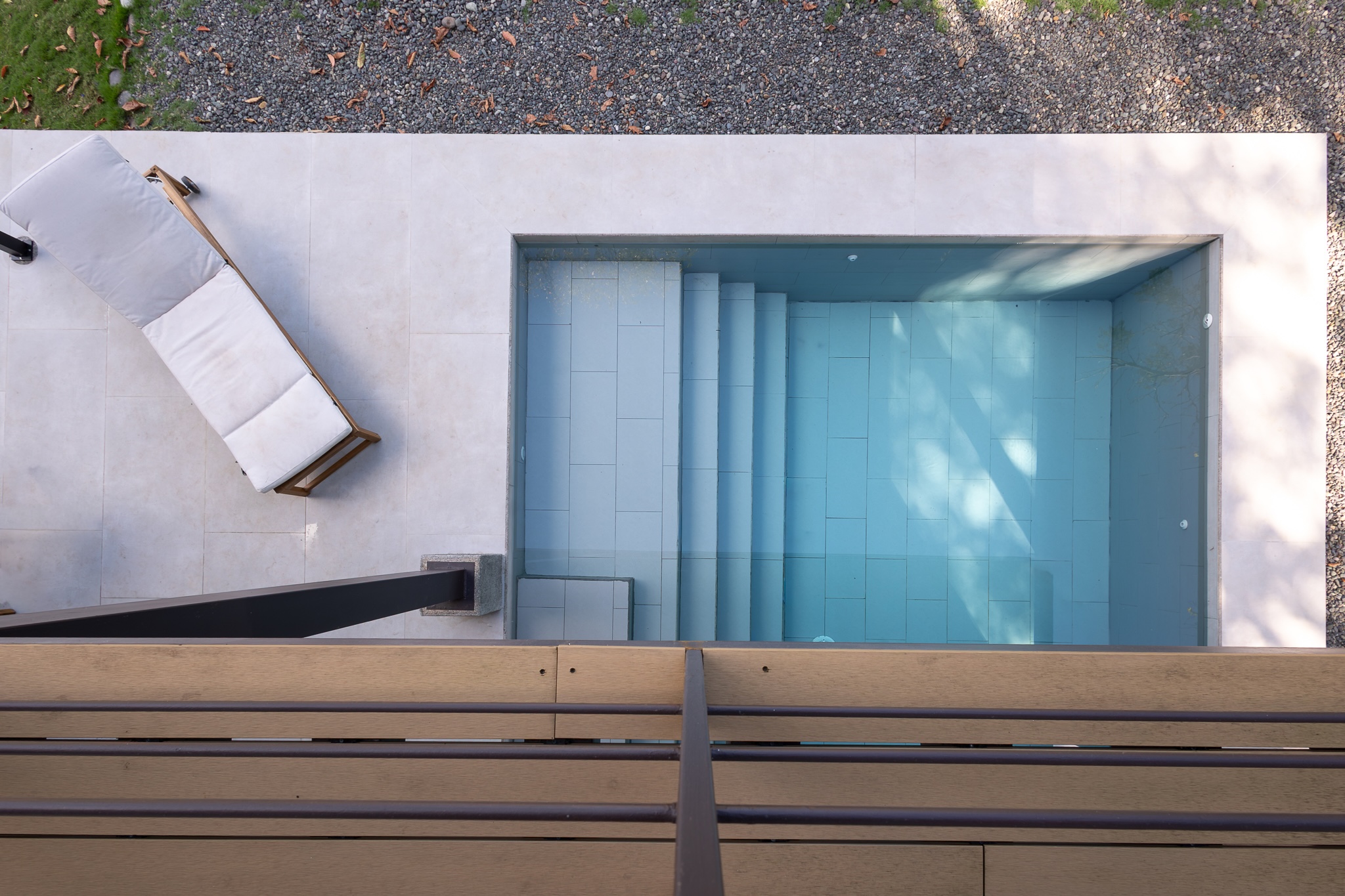 Hilltop Villa private pool aerial view